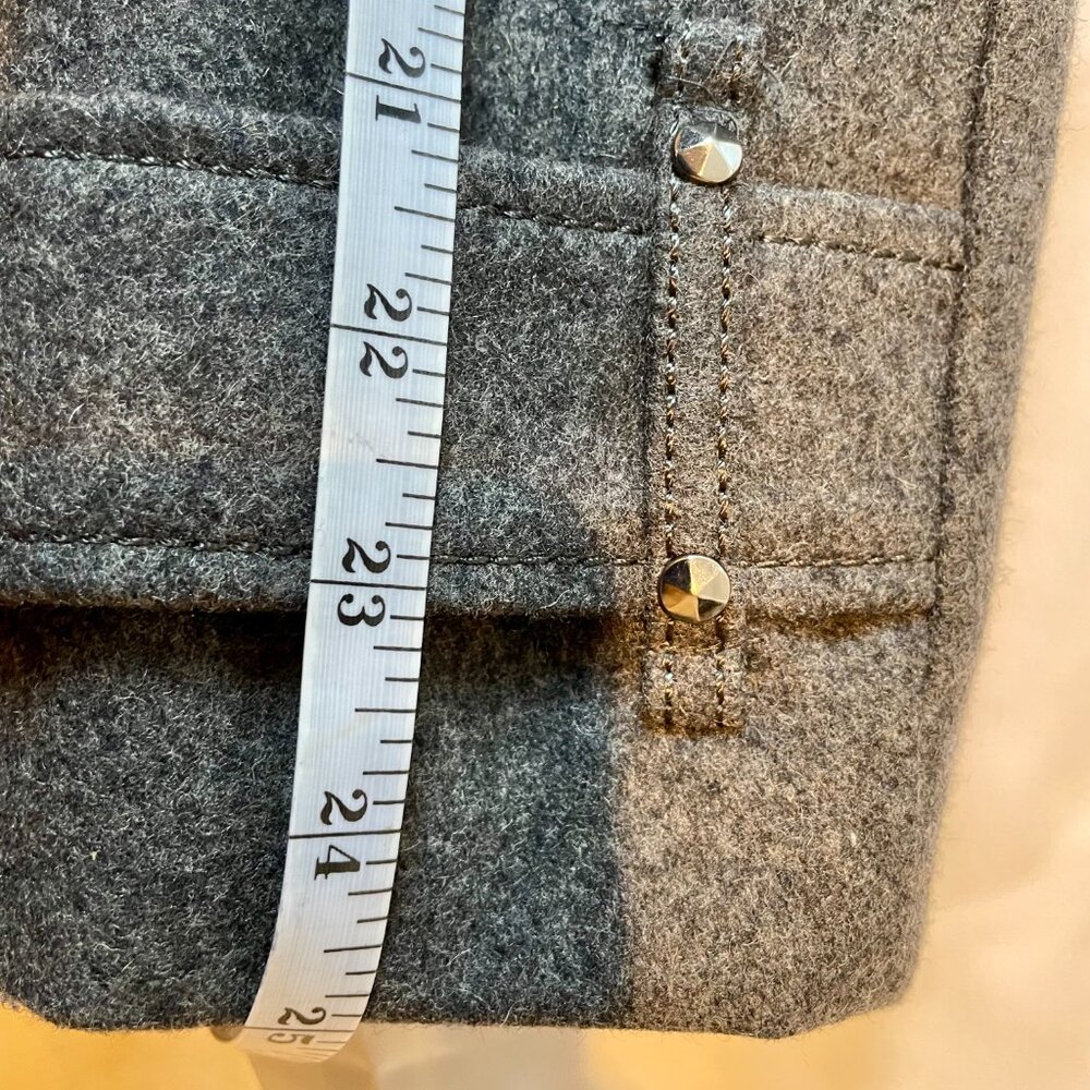 Buffalo David Bitton Military style Grey Peacoat Size M - Picture 11 of 11